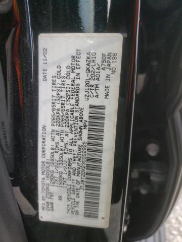 Photo 10 from auction – 2003 LEXUS GX 470 with VIN JTJBT20X230002925