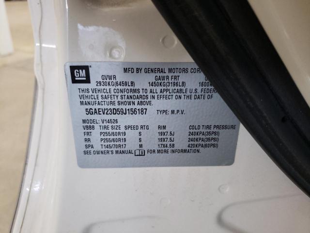Photo 10 from auction – 2009 BUICK ENCLAVE CX with VIN 5GAEV23D59J156187
