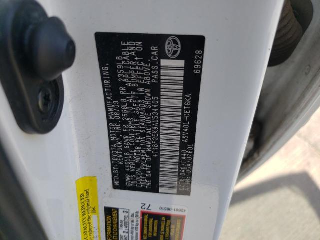 Photo 10 from auction – 2010 TOYOTA CAMRY BASE with VIN 4T1BF3EK8AU534405