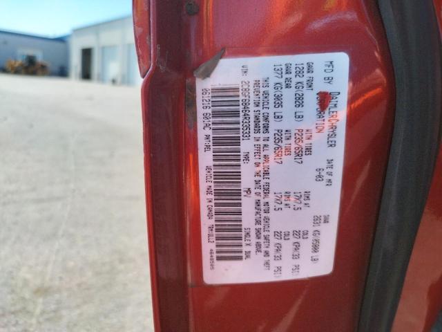 Photo 10 from auction – 2004 CHRYSLER PACIFICA with VIN 2C8GF68464R335331