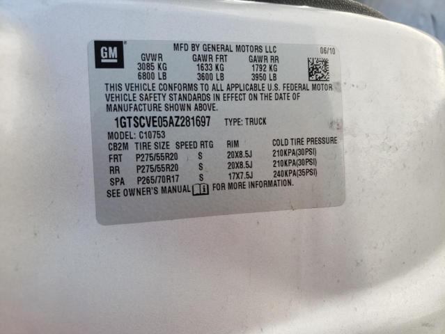 Photo 10 from auction – 2010 GMC SIERRA C15 with VIN 1GTSCVE05AZ281697