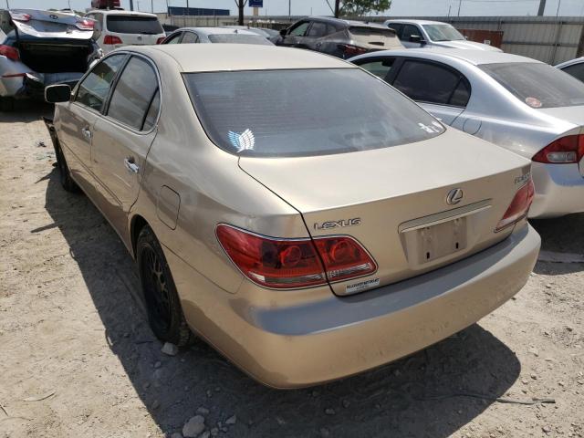 Photo 3 from auction – 2005 LEXUS ES 330 with VIN JTHBA30G755063786