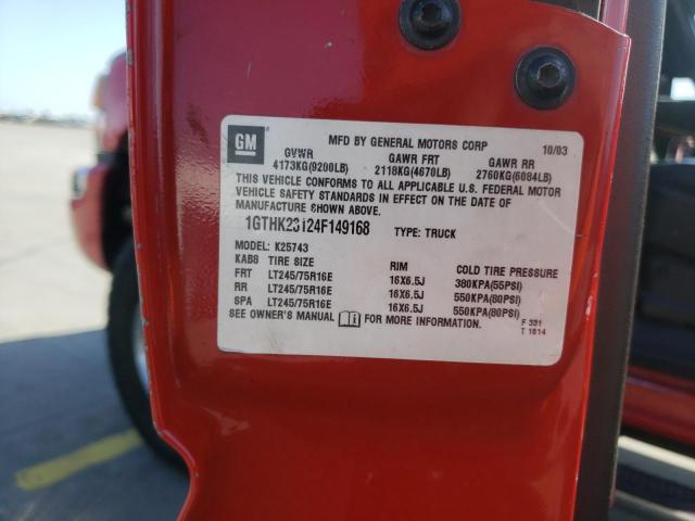 Photo 10 from auction – 2004 GMC SIERRA K25 with VIN 1GTHK23124F149168