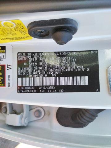 Photo 10 from auction – 2011 TOYOTA VENZA with VIN 4T3BK3BB4BU056394