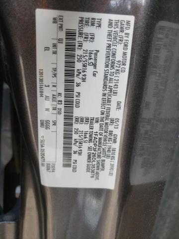 Photo 10 from auction – 2013 FORD FOCUS SE with VIN 1FADP3F26DL353876