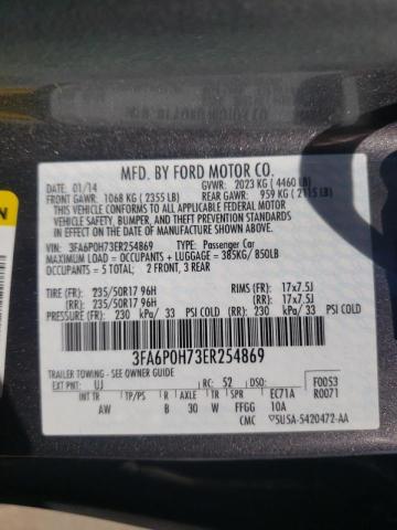 Photo 10 from auction – 2014 FORD FUSION SE with VIN 3FA6P0H73ER254869