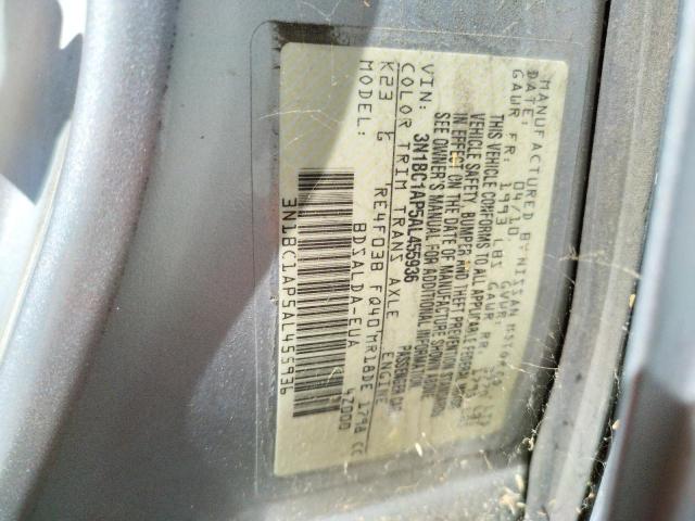 Photo 10 from auction – 2010 NISSAN VERSA with VIN 3N1BC1AP5AL455936