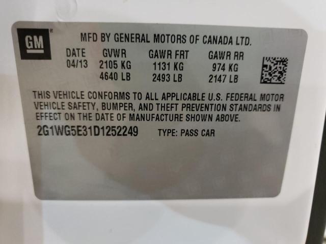 Photo 10 from auction – 2013 CHEVROLET IMPALA LT with VIN 2G1WG5E31D1252249