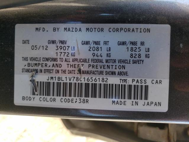 Photo 10 from auction – 2012 MAZDA 3 I with VIN JM1BL1V78C1656182