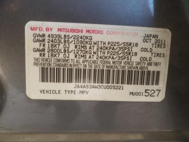 Photo 10 from auction – 2012 MITSUBISHI OUTLANDER with VIN JA4AS3AW3CU005221