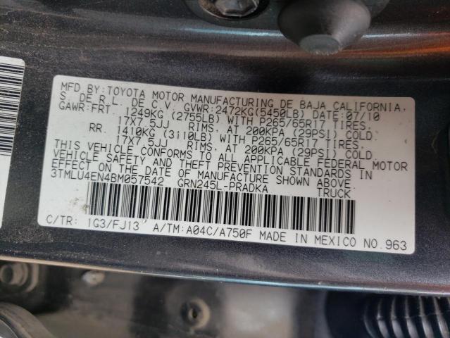 Photo 10 from auction – 2011 TOYOTA TACOMA DOU with VIN 3TMLU4EN4BM057542