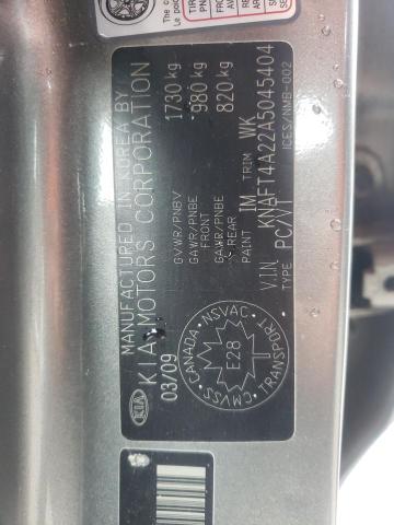 Zdjęcie 10 z aukcji – 2010 KIA FORTE LX z VIN KNAFT4A22A5045404
