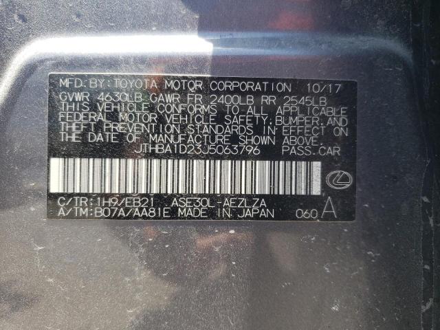 Photo 10 from auction – 2018 LEXUS IS 300 with VIN JTHBA1D23J5063796