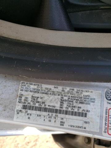 Photo 10 from auction – 2012 FORD FIESTA SE with VIN 3FADP4BJ2CM137040