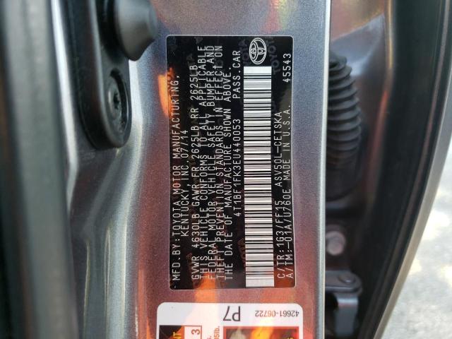 Photo 10 from auction – 2014 TOYOTA CAMRY L with VIN 4T1BF1FK3EU440053