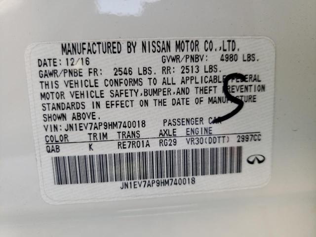 Photo 10 from auction – 2017 INFINITI Q50 PREMIU with VIN JN1EV7AP9HM740018