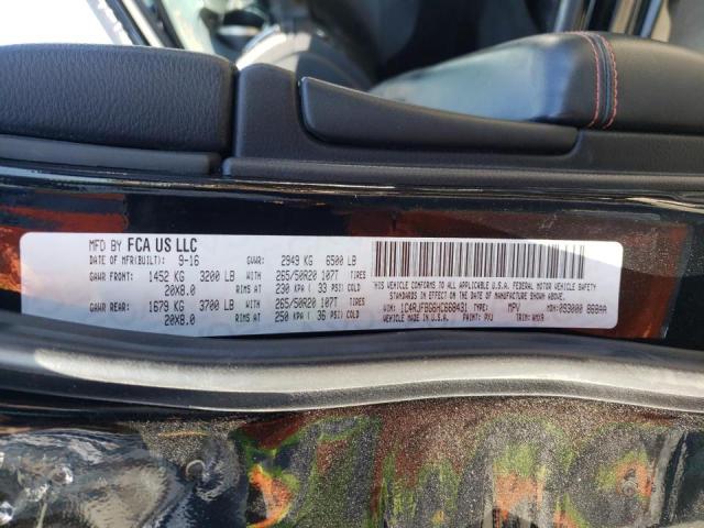 Photo 10 from auction – 2017 JEEP GRAND CHER with VIN 1C4RJFBG6HC668431