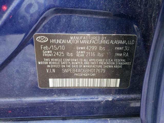 Photo 10 from auction – 2011 HYUNDAI SONATA GLS with VIN 5NPEB4AC6BH017679