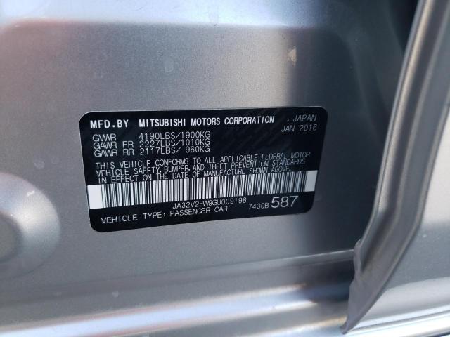 Photo 10 from auction – 2016 MITSUBISHI LANCER ES with VIN JA32V2FW9GU009198