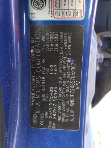 Photo 10 from auction – 2005 KIA NEW SPORTA with VIN KNDJF724657055367