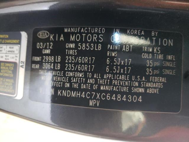 Photo 10 from auction – 2012 KIA SEDONA EX with VIN KNDMH4C7XC6484304