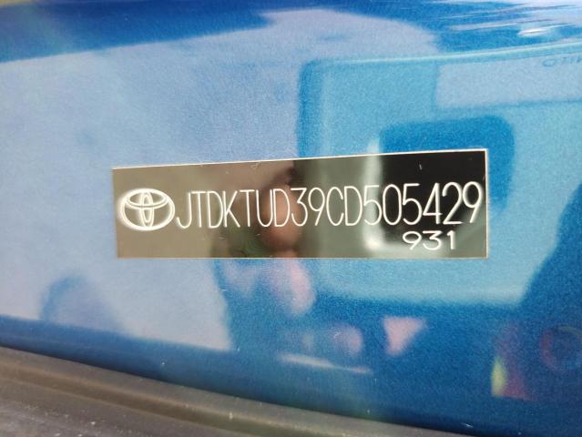Photo 10 from auction – 2012 TOYOTA YARIS with VIN JTDKTUD39CD505429