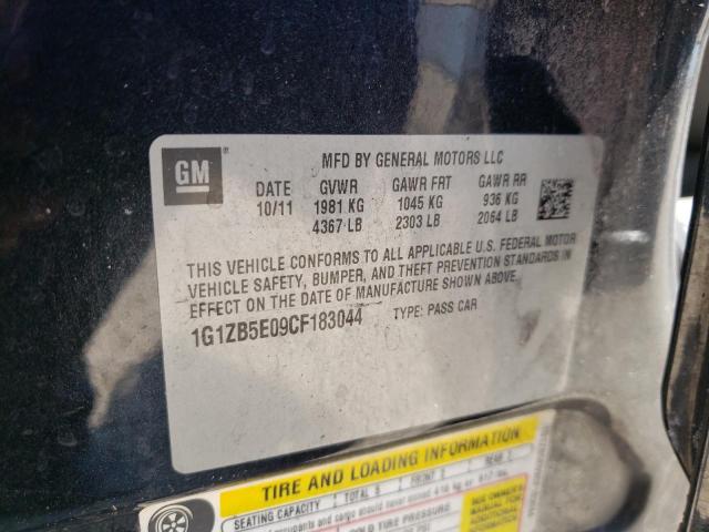 Photo 10 from auction – 2012 CHEVROLET MALIBU LS with VIN 1G1ZB5E09CF183044