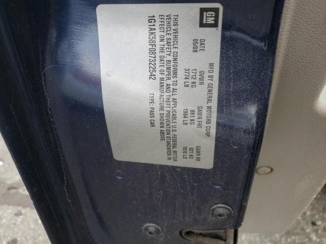 Photo 10 from auction – 2008 CHEVROLET COBALT LS with VIN 1G1AK58F087322542