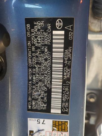 Photo 10 from auction – 2009 TOYOTA PRIUS with VIN JTDKB20U097830077