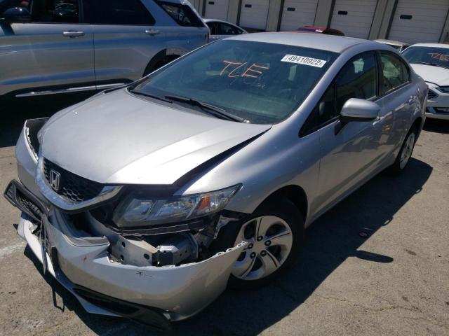 Photo 2 from auction – 2014 HONDA CIVIC LX with VIN 19XFB2F56EE064156