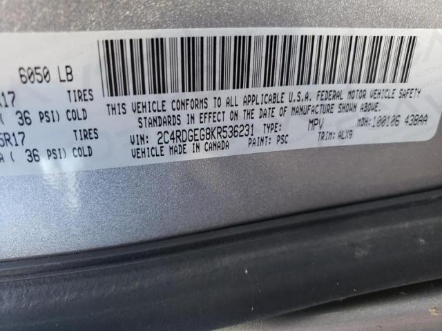 Photo 10 from auction – 2019 DODGE GRAND CARA with VIN 2C4RDGEG8KR536231