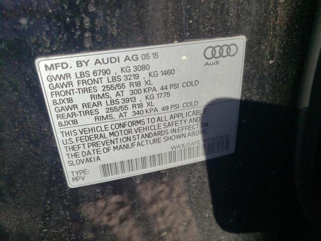 Photo 10 from auction – 2015 AUDI Q7 PREMIUM with VIN WA1LGAFE7FD027032