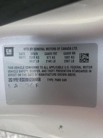 Photo 10 from auction – 2011 CHEVROLET CAMARO LS with VIN 2G1FE1ED3B9206668