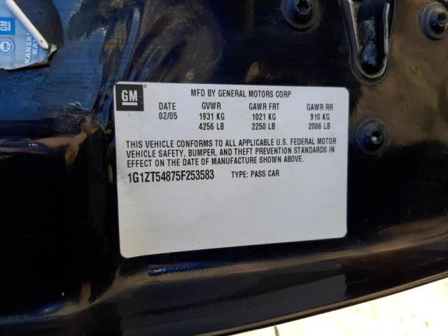 Photo 10 from auction – 2005 CHEVROLET MALIBU LS with VIN 1G1ZT54875F253583