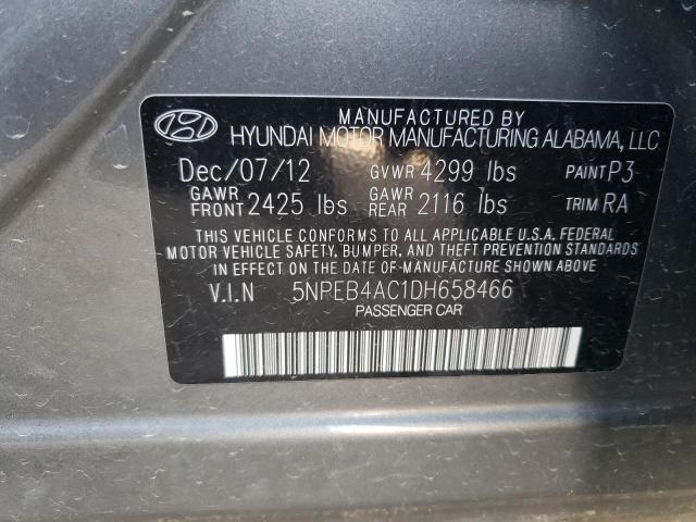 Photo 10 from auction – 2013 HYUNDAI SONATA GLS with VIN 5NPEB4AC1DH658466