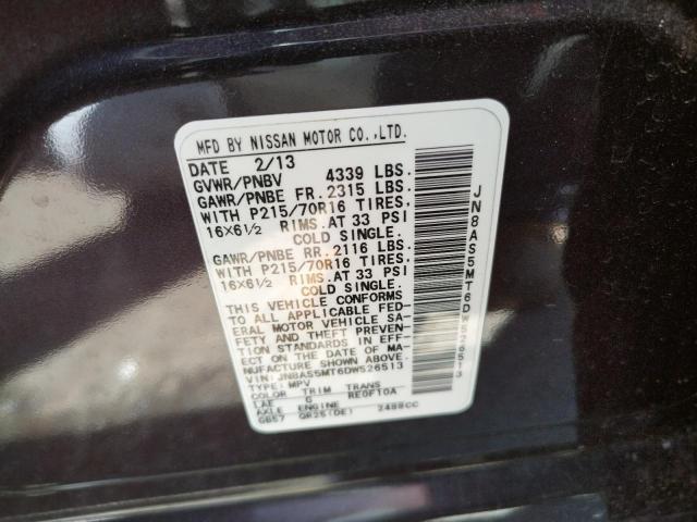 Photo 10 from auction – 2013 NISSAN ROGUE with VIN JN8AS5MT6DW526513