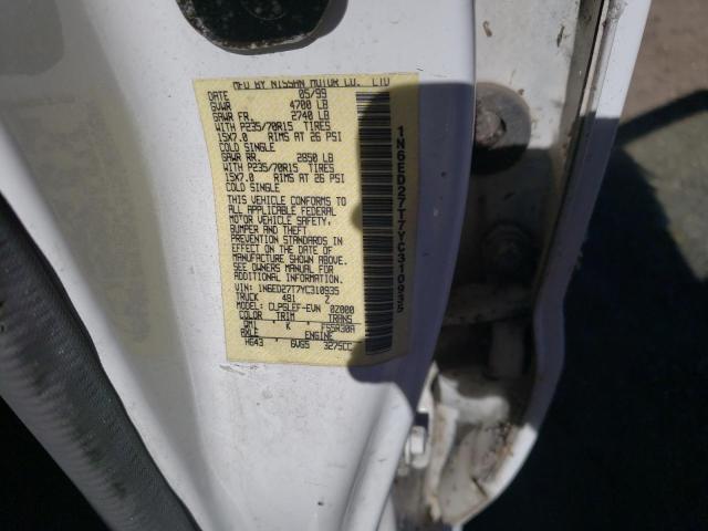 Photo 10 from auction – 2000 NISSAN FRONTIER C with VIN 1N6ED27T7YC310935