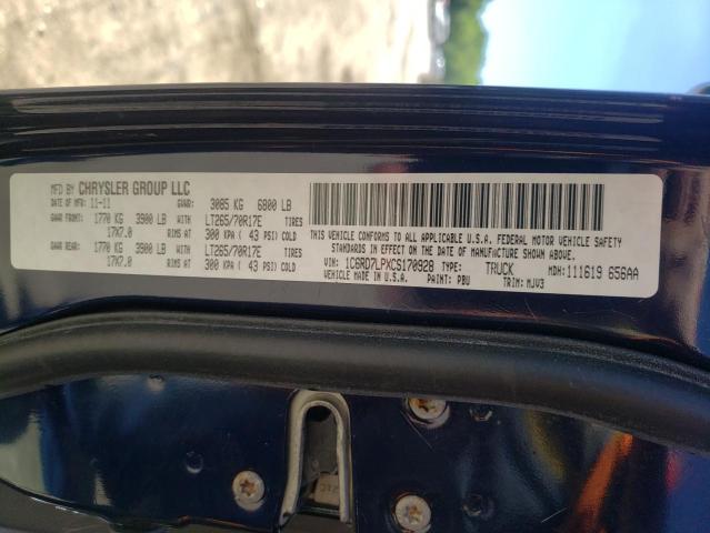 Photo 10 from auction – 2012 DODGE RAM 1500 S with VIN 1C6RD7LPXCS170928