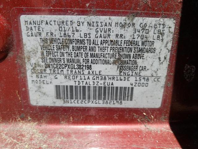 Photo 10 from auction – 2016 NISSAN VERSA NOTE with VIN 3N1CE2CPXGL382198