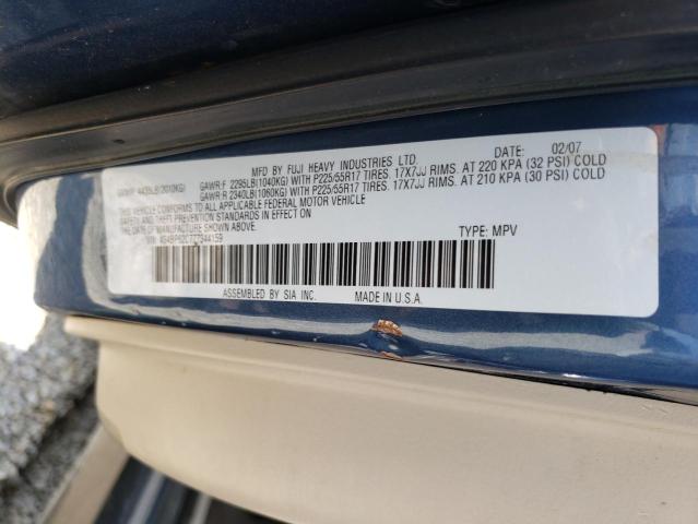 Photo 10 from auction – 2007 SUBARU OUTBACK OU with VIN 4S4BP62C777344159