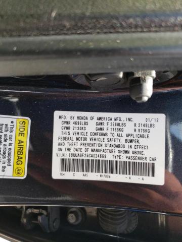 Photo 10 from auction – 2012 ACURA TL with VIN 19UUA8F25CA024669