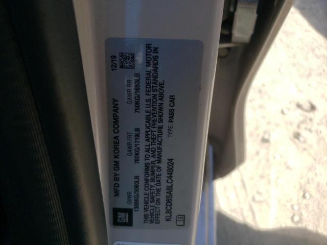 Photo 10 from auction – 2020 CHEVROLET SPARK 1LT with VIN KL8CD6SA8LC448024