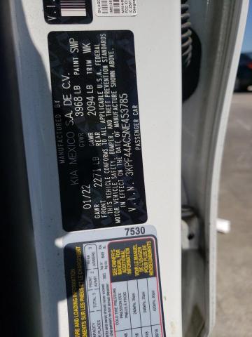 Photo 10 from auction – 2022 KIA FORTE GT with VIN 3KPF44AC5NE453785