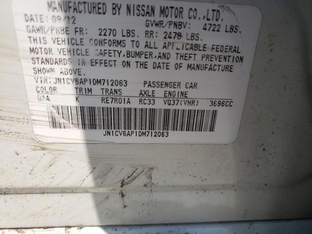 Photo 10 from auction – 2013 INFINITI G37 BASE with VIN JN1CV6AP1DM712063