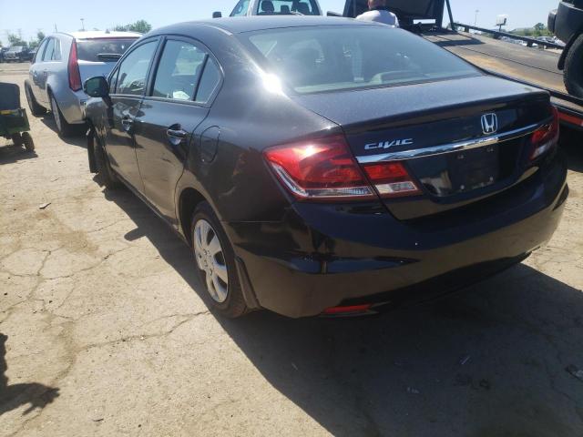 Photo 3 from auction – 2013 HONDA CIVIC LX with VIN 19XFB2F56DE021404