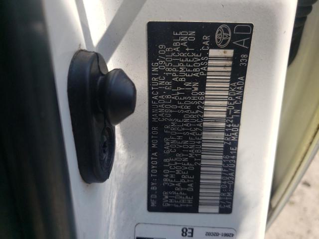 صورة رقم 10 من المزاد - 2010 TOYOTA COROLLA BA مع VIN 2T1BU4EE7AC272268
