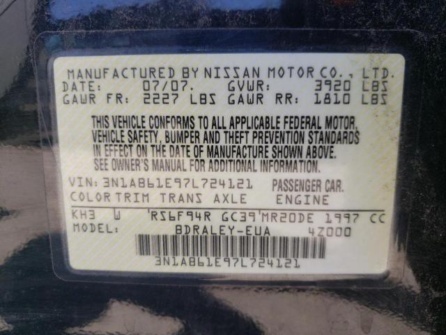 Photo 10 from auction – 2007 NISSAN SENTRA 2.0 with VIN 3N1AB61E97L724121