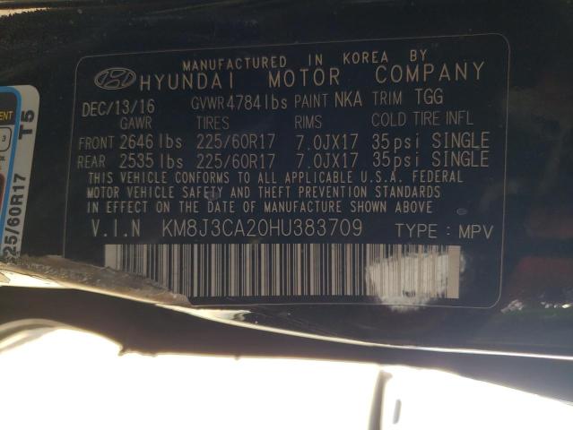 Photo 10 from auction – 2017 HYUNDAI TUCSON LIM with VIN KM8J3CA20HU383709
