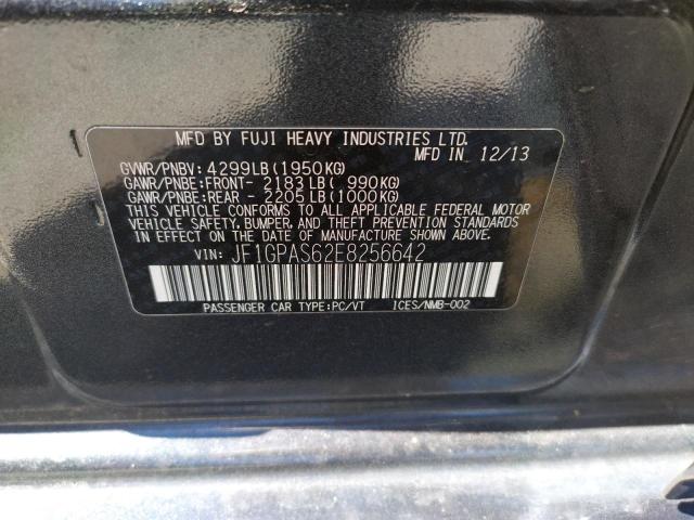 Photo 10 from auction – 2014 SUBARU IMPREZA SP with VIN JF1GPAS62E8256642