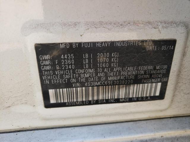 Photo 10 from auction – 2014 SUBARU LEGACY 2.5 with VIN 4S3BMCC69E3038220